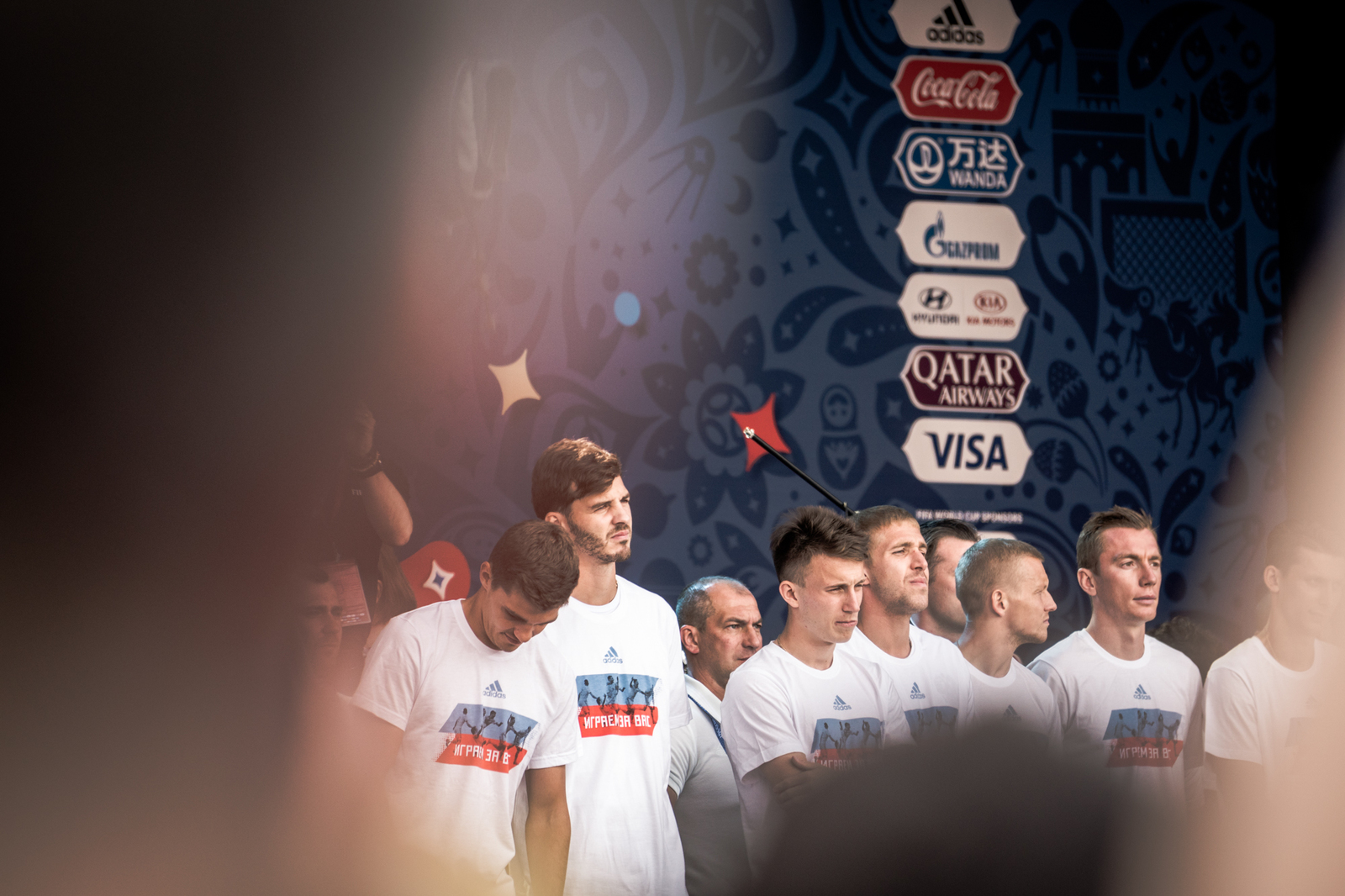 The Russian team in the Fan zone. Photo from the crowd - My, Football, Russian team, World championship, Longpost