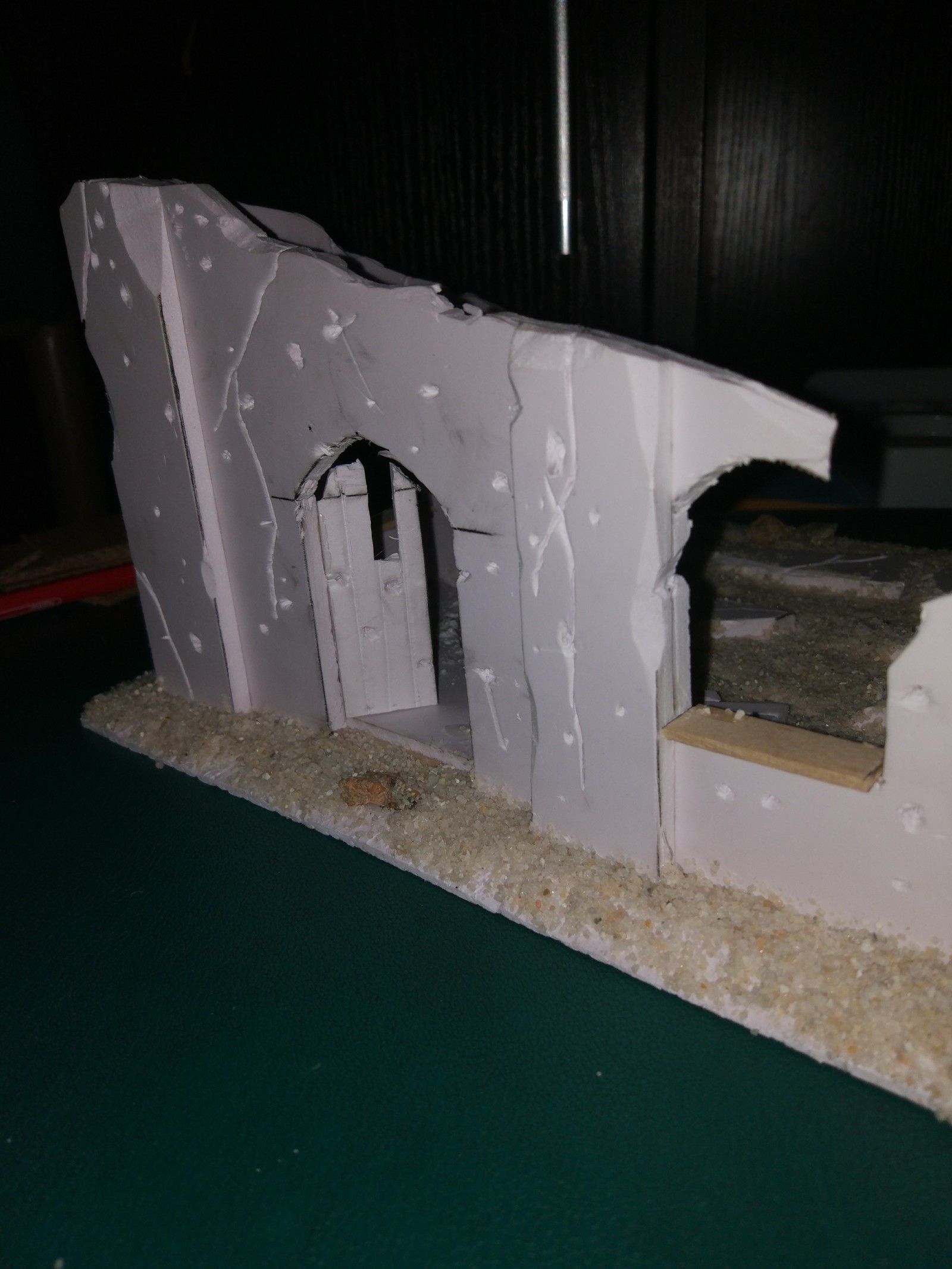 My first building model and how it was made - My, Wh miniatures, Warhammer 40k, Wh40k, Warhammer, Miniature, Modeling, Longpost