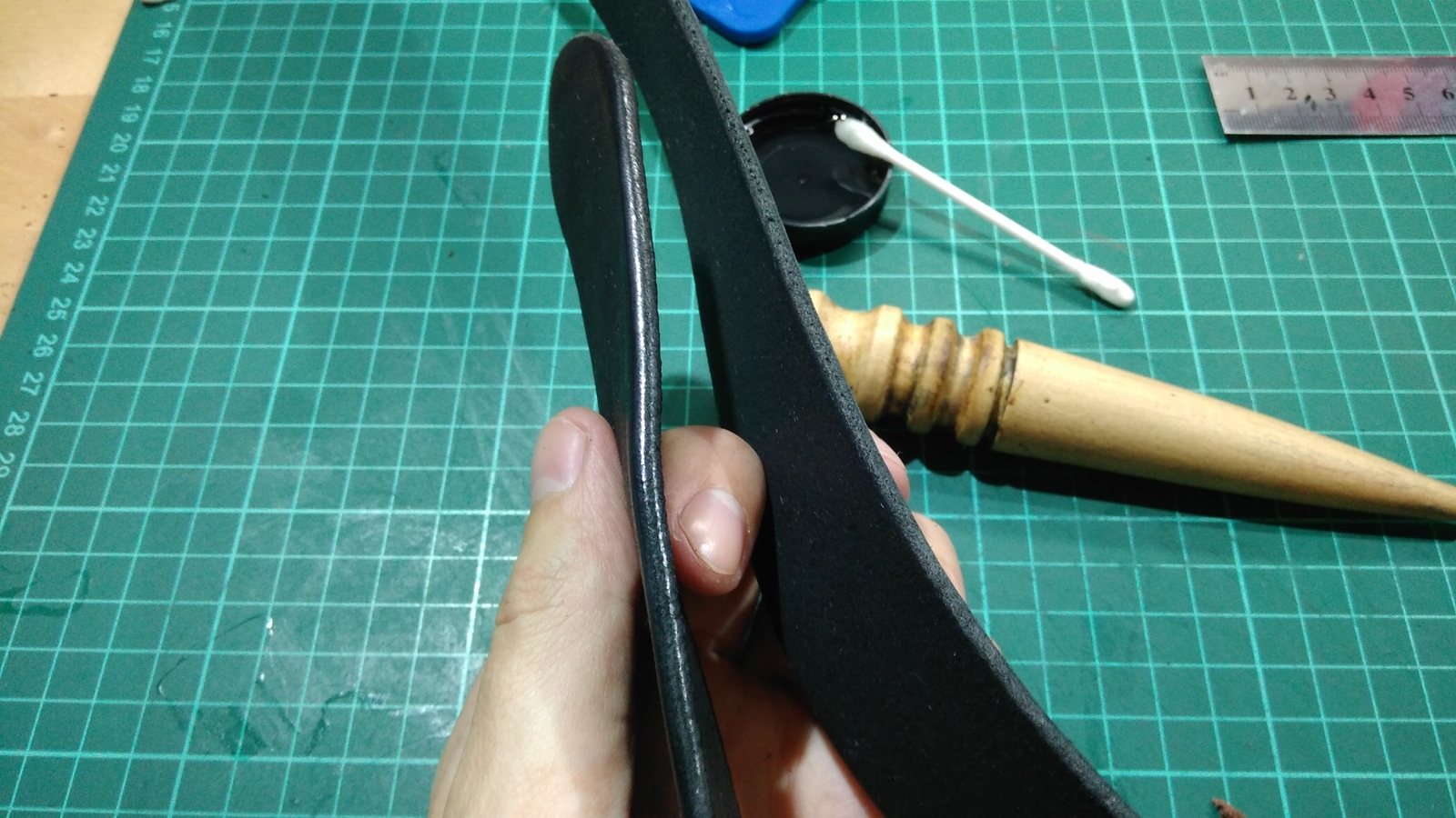 Handmade genuine leather belt. - My, With your own hands, Leather, Belt, Longpost