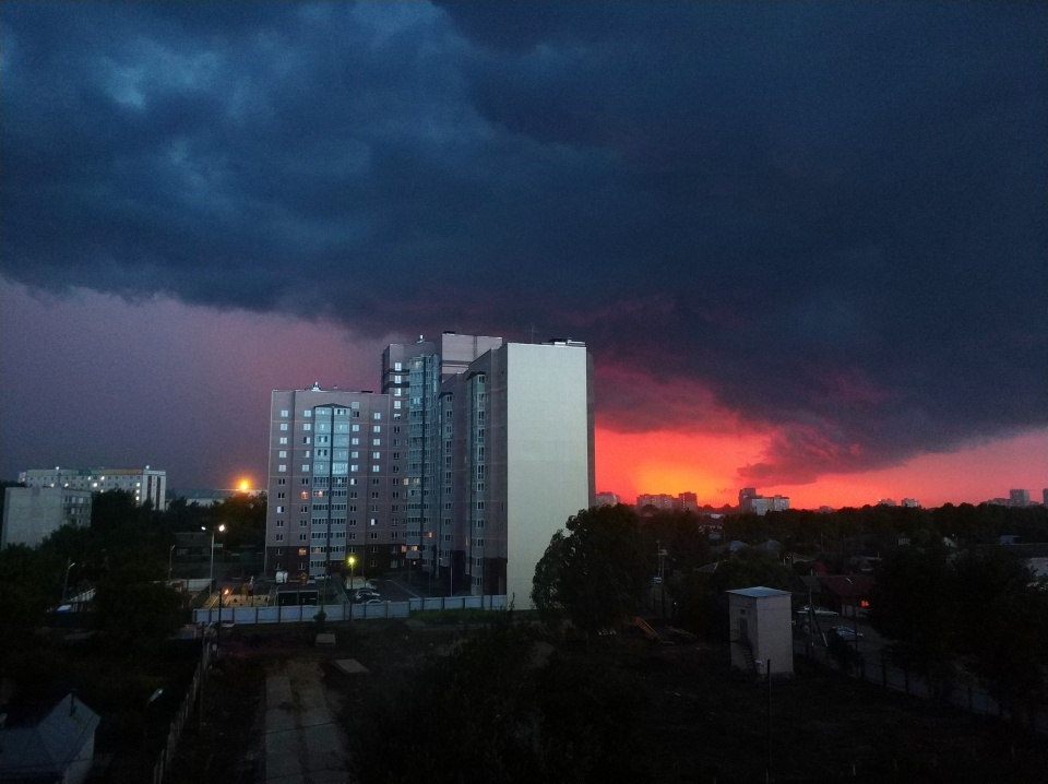 Terribly beautiful. - The photo, Tyumen, Thunderstorm, Element, beauty, Longpost