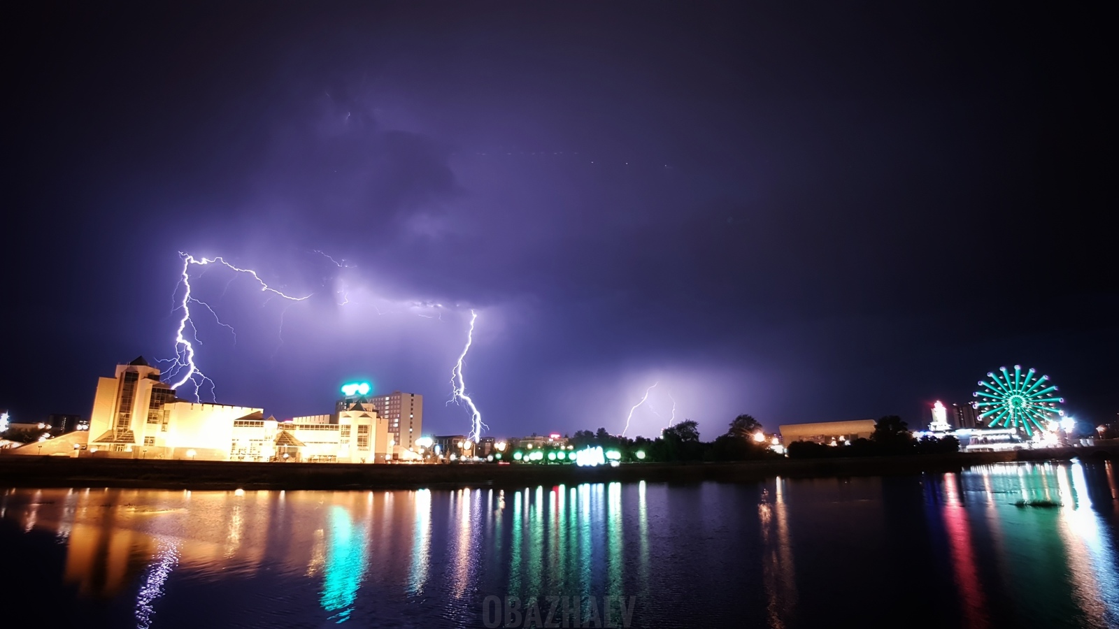 Thunderstorm in Chelyabinsk 07/09/2018 - The photo, Chelyabinsk, Thunderstorm, Lightning, Longpost