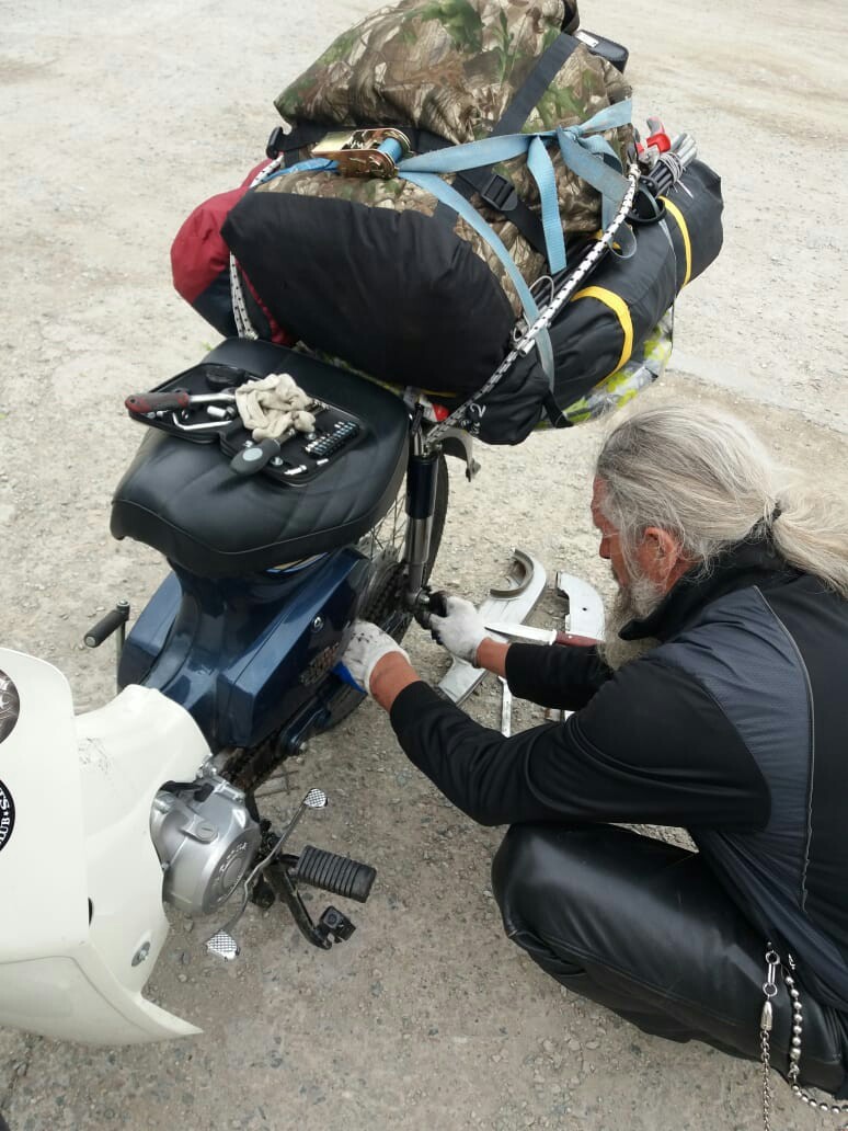 Travelers #2 Khabarovsk - Moto, Travel across Russia, Beard, Moped, Longpost