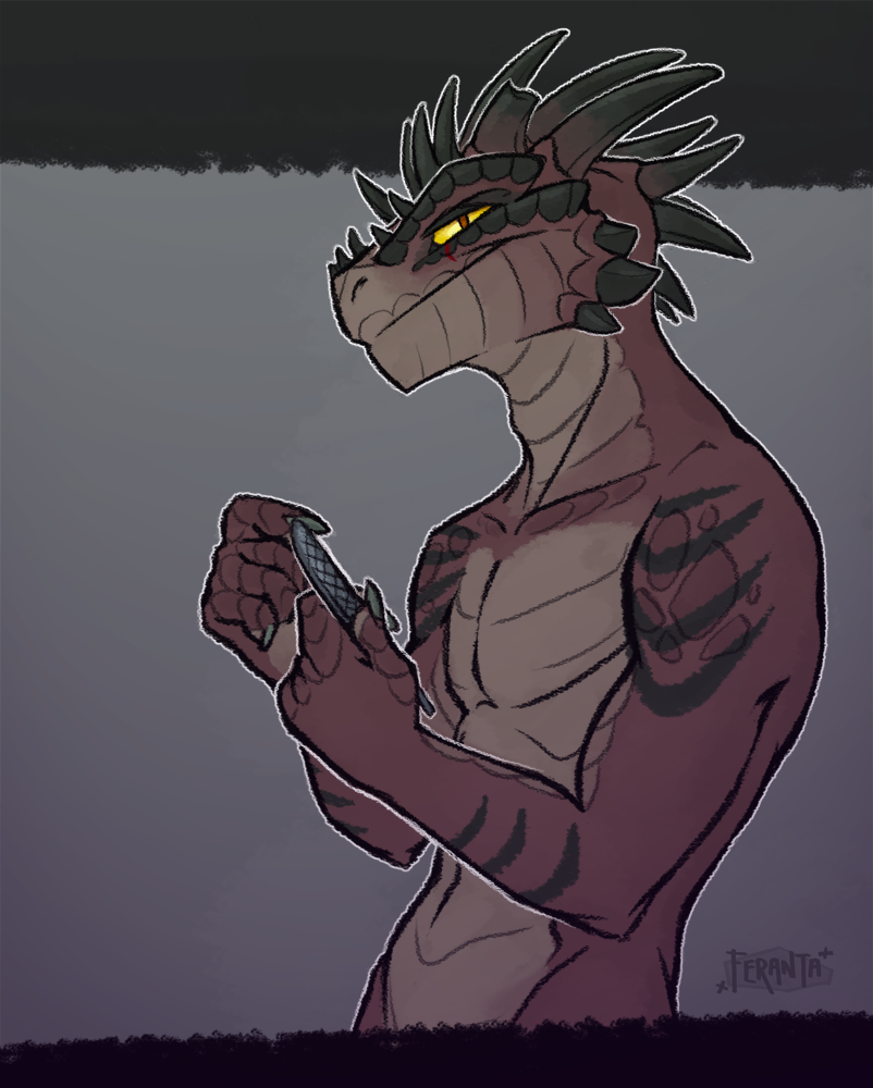 I'm just sharpening my claws - , Art, Furry, Argonians