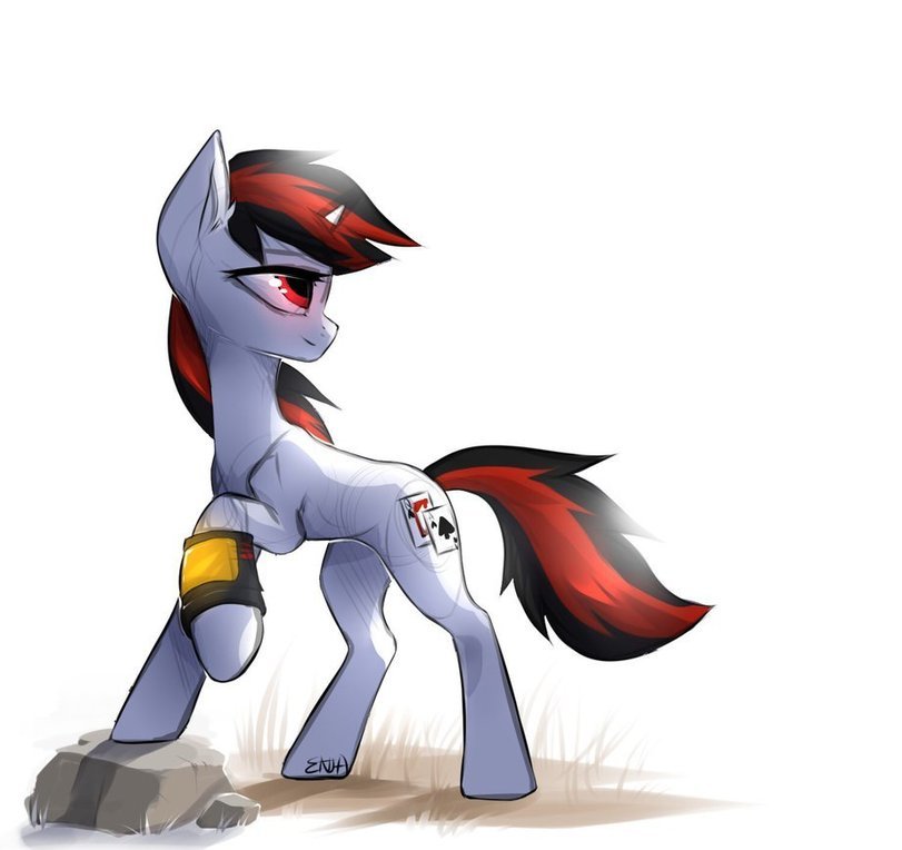 Блэкджек - My Little Pony, Fallout: Equestria, Foe: Project Horizons, Blackjack MLP, Original Character, PonyArt, MLP Blackjack