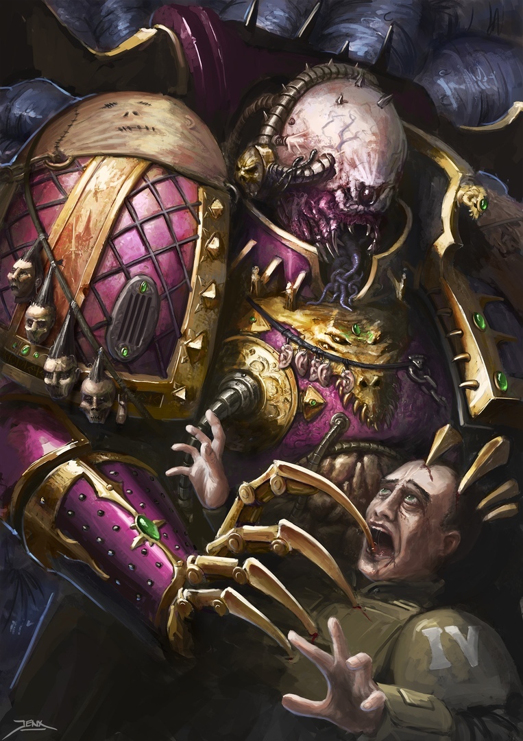 Open your mouth wide, my imperial friend - Warhammer 40k, Slaanesh, Chaos space marines, Wh Art