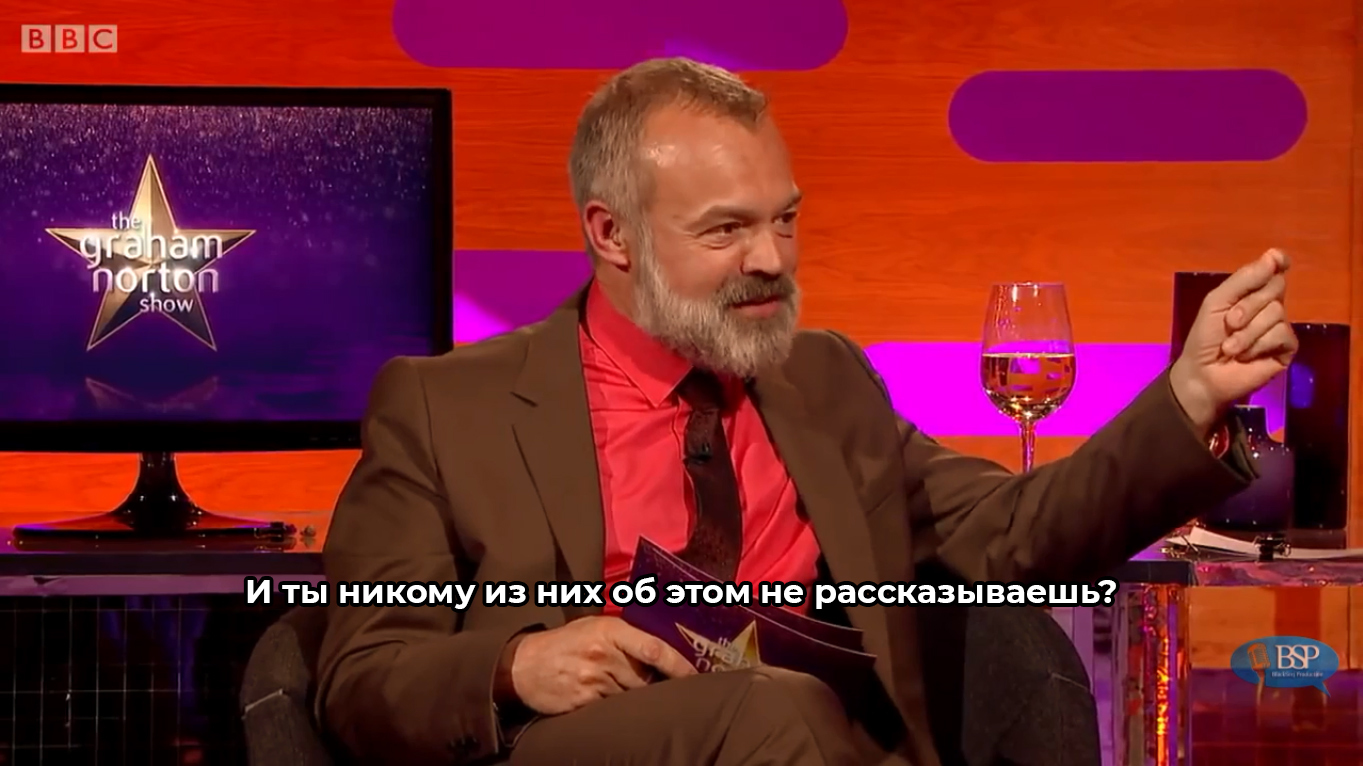 George Clooney about graters with Brad Pitt [s17e07] | Aired May 22, 2015 - My, George Clooney, Brad Pitt, The Graham Norton Show, , Bsp Studio, Longpost, Storyboard