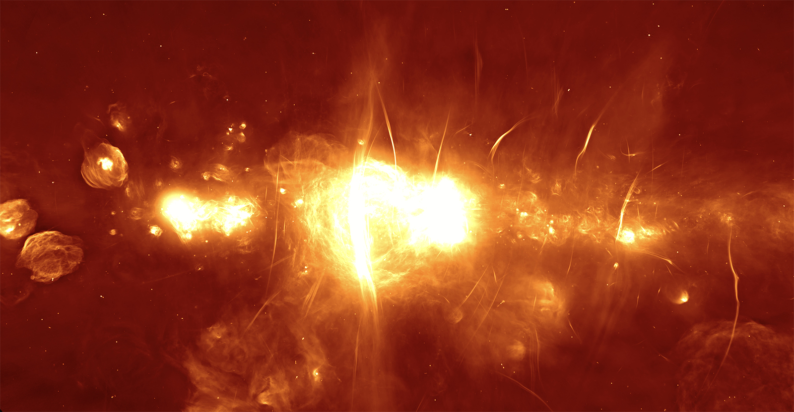 The MeerKAT radio telescope in South Africa has released high-resolution images of the black hole at the center of our galaxy. - The science, Space, Black hole, Sagittarius A, Physics, The photo, Telescope