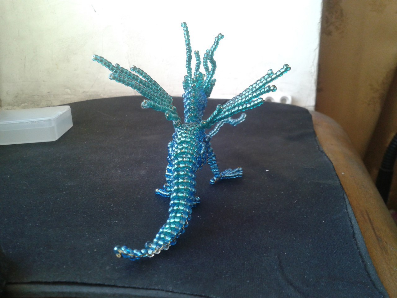 Shin A / Seiryu - blue beaded dragon - My, , The Dragon, , Longpost