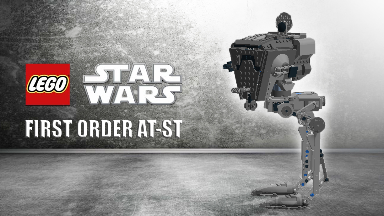 AT-ST of the First Order - My, Lego, Lego star wars, Star Wars, Star Wars VIII: The Last Jedi, At-St, First Order, Longpost