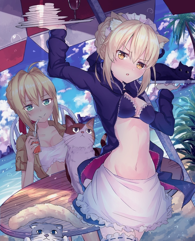 Fate Grand Order - NSFW, Аниме, Fate Grand Order, Tamamo no Mae, Jeanne Alter, Nero, Saber, Rider, Anime Art, Длиннопост