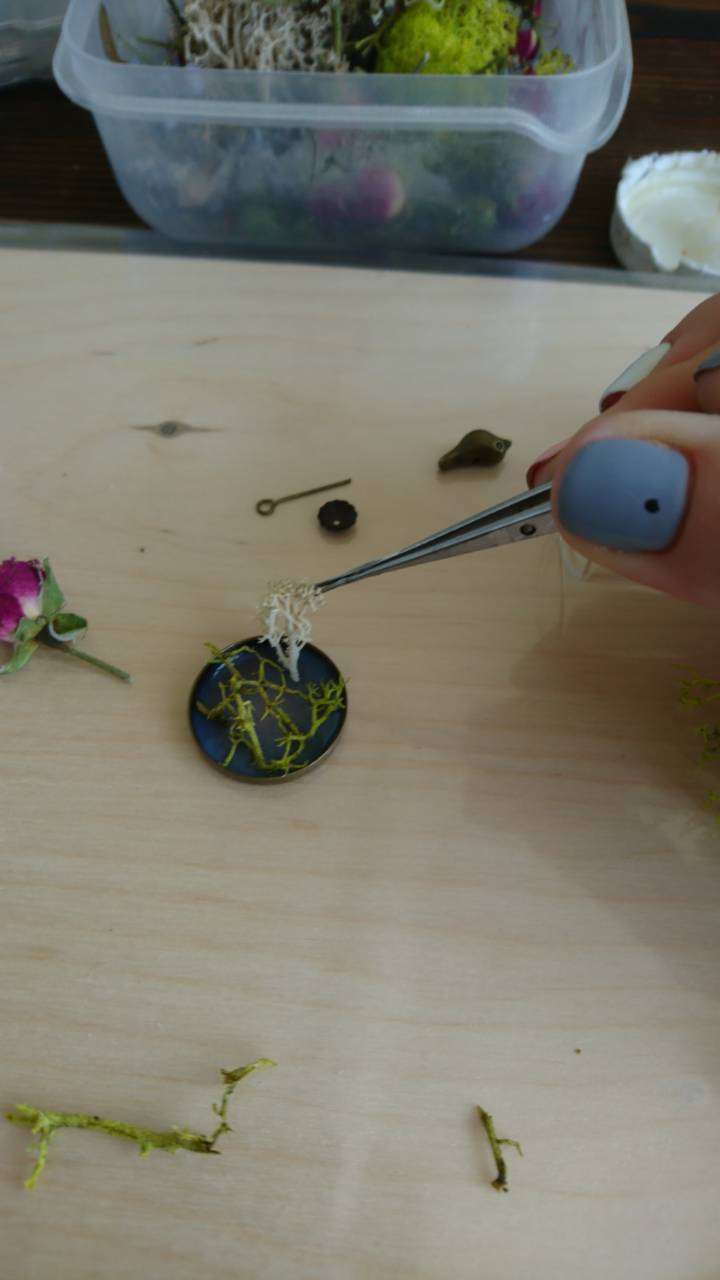 Rose pendant - My, Needlework with process, Epoxy resin, Jewelry resin, Pendant, Decoration, Longpost