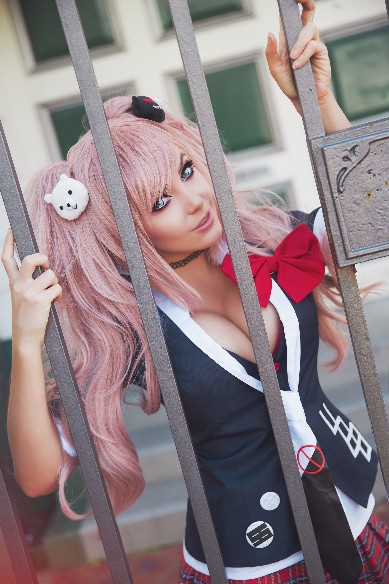 Красивый косплей. Джессика Нигри Junko Enoshima. Джессика Нигри Cosplay аниме. Jessica Nigri Junko Enoshima. Jessica Nigri косплей аниме.