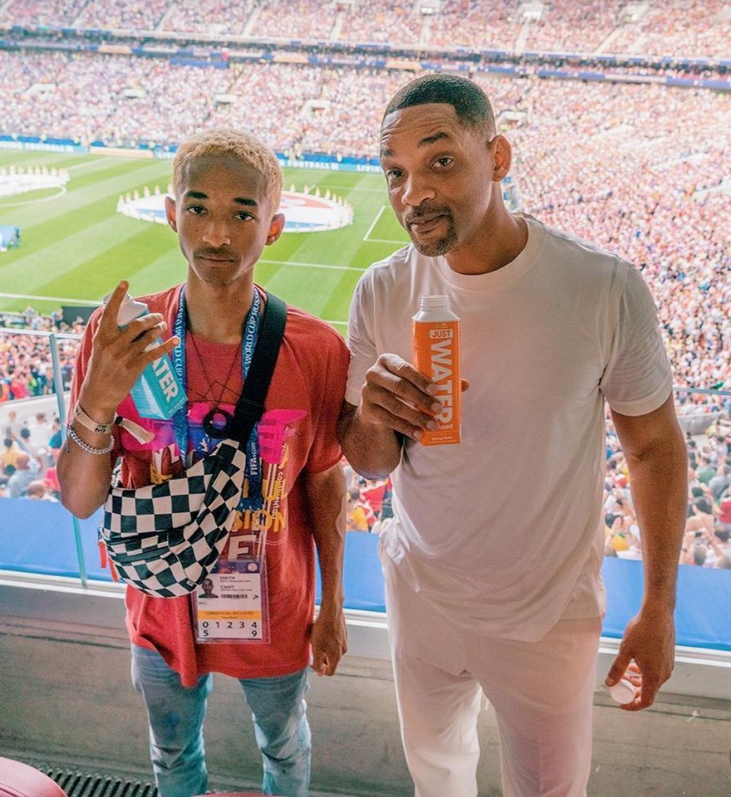 The Smiths at the 2018 World Cup final. - Will Smith, Parents and children, 2018 FIFA World Cup, Football, The photo, Celebrities