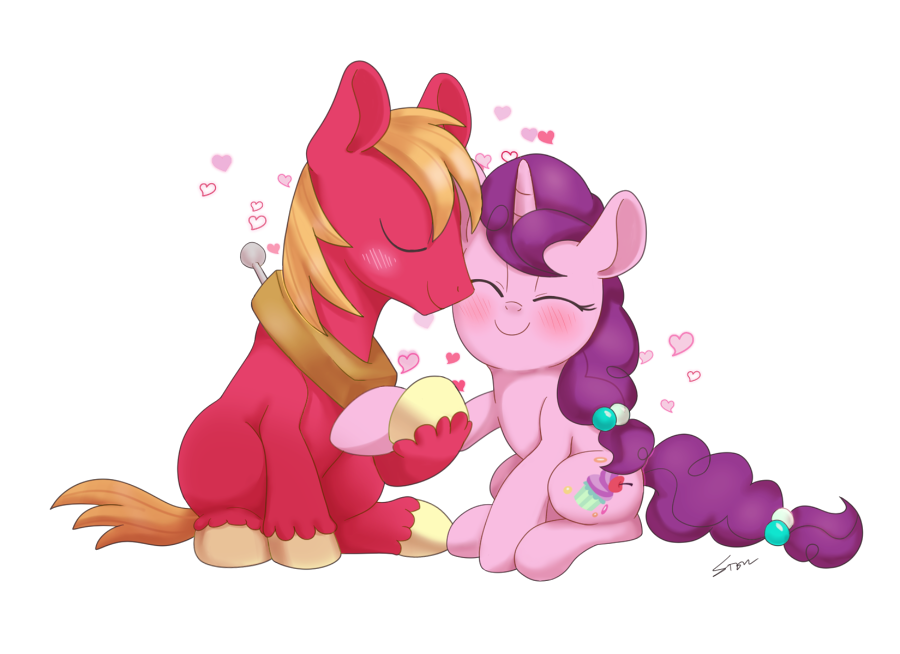 Sweet couple - My little pony, PonyArt, Big Macintosh, Sugar Belle