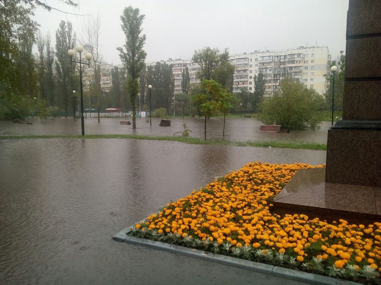 When they couldn't fly to Venice on vacation, but Venice came up on its own - Belgorod, Rain, , Video, Longpost, Flood