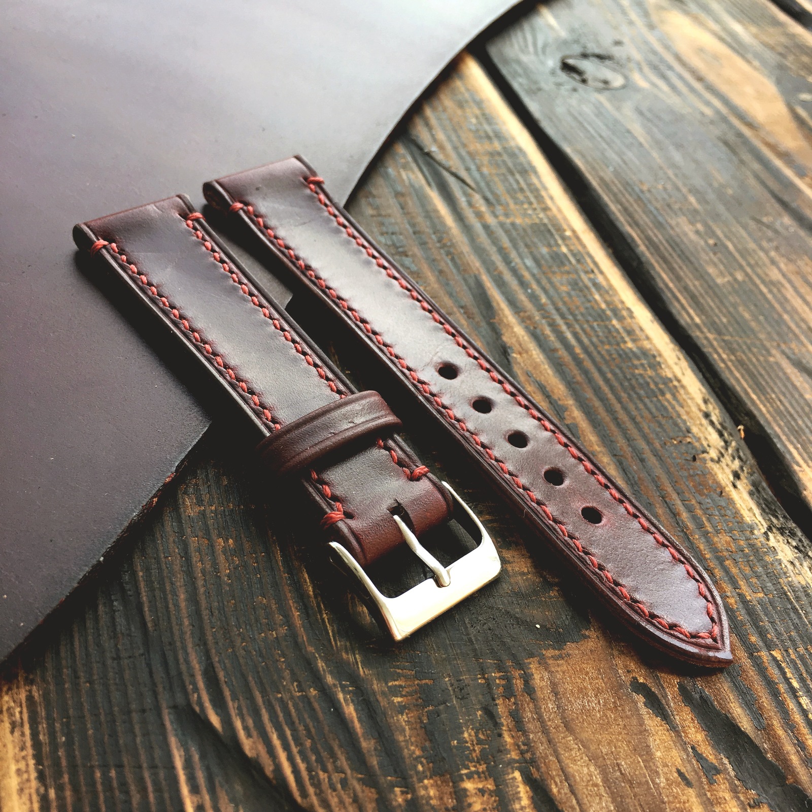 Watch straps part 2. Announcement of the topic Processing of edges - My, Leather craft, Strap, Leather products, Natural leather, Longpost