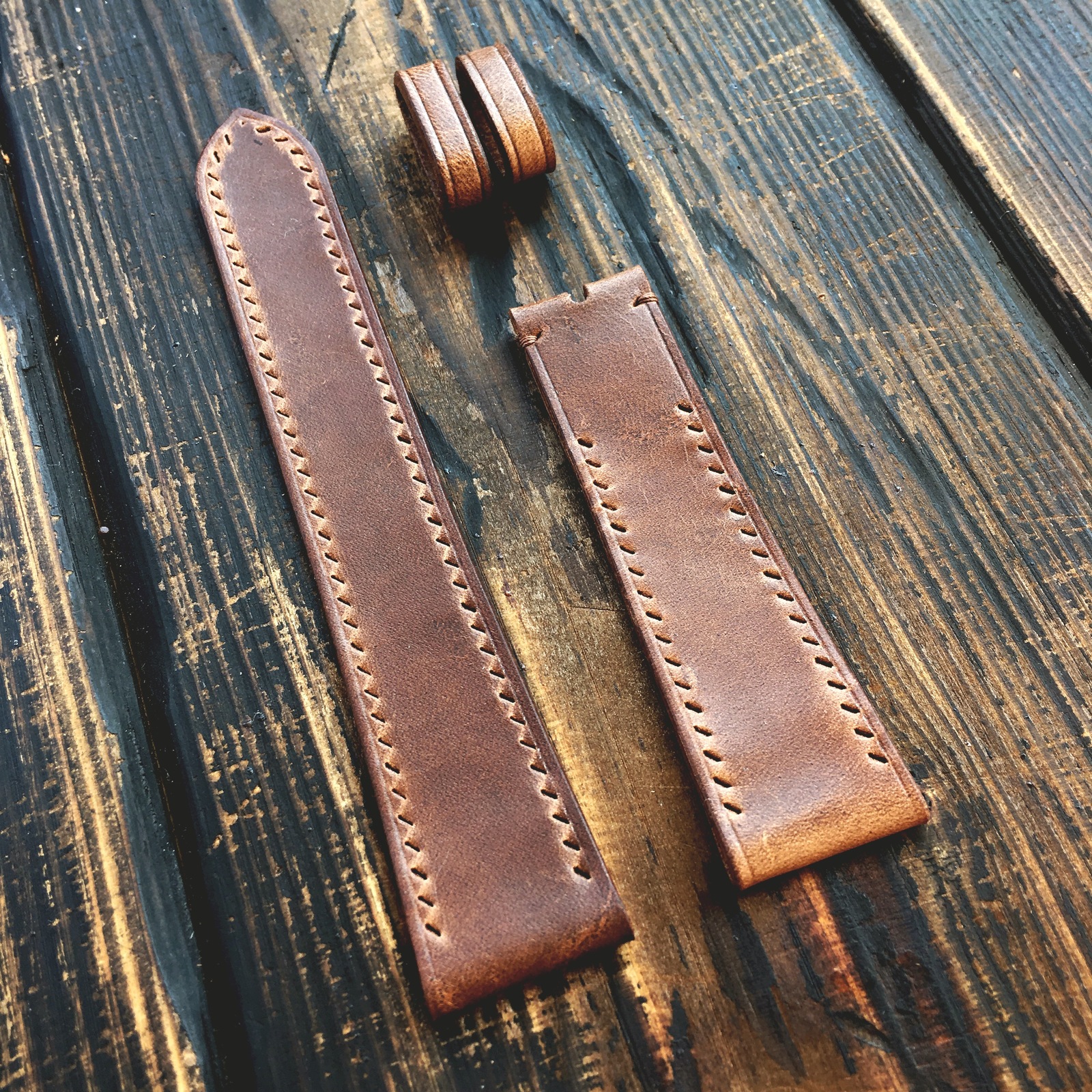 Watch straps part 2. Announcement of the topic Processing of edges - My, Leather craft, Strap, Leather products, Natural leather, Longpost