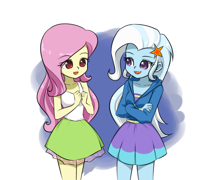 Trixhy - My little pony, Equestria girls, Fluttershy, Trixie, Twilite-Sparkleplz