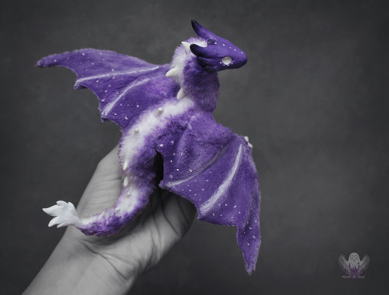 blueberry yogurt - My, The Dragon, Needlework without process, Handmade, Polymer clay, Longpost