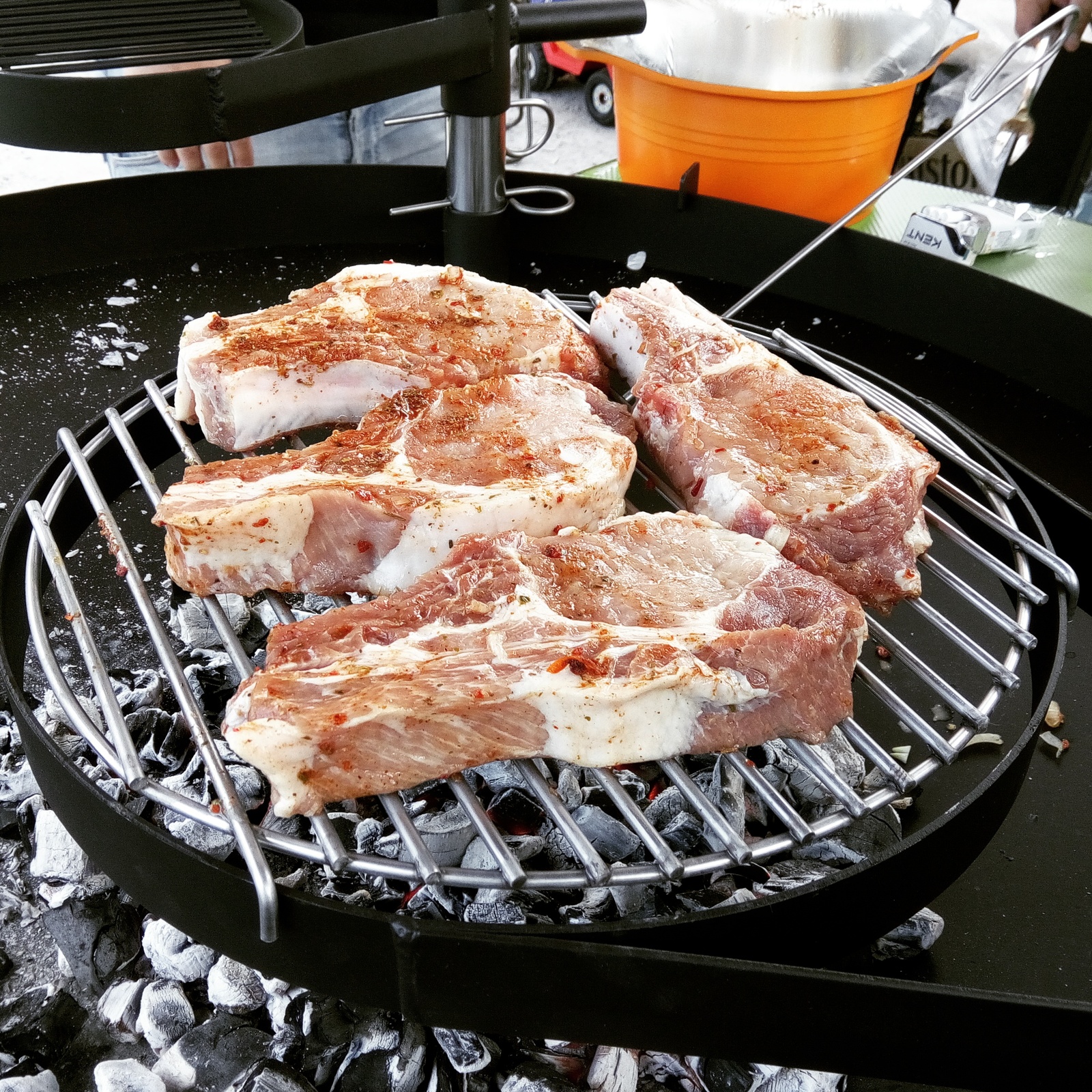 Finnish grill. Convenient and practical. - My, Grill, My, On coals, Yummy, Interesting, Longpost