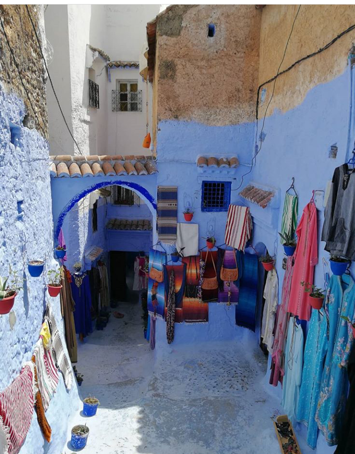 sky color city - Chefchaouen, Longpost, Morocco