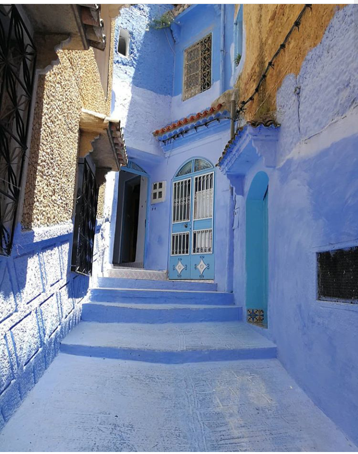 sky color city - Morocco, Longpost, Chefchaouen