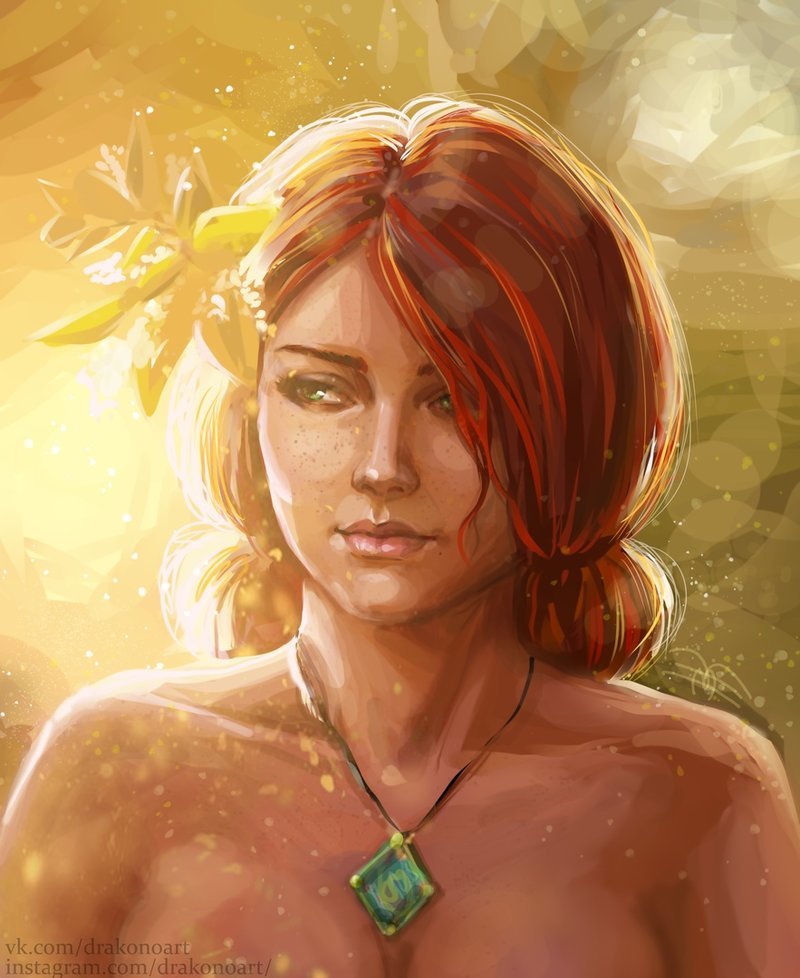 Triss - Deviantart, Art, Drawing, Games, The Witcher 3: Wild Hunt