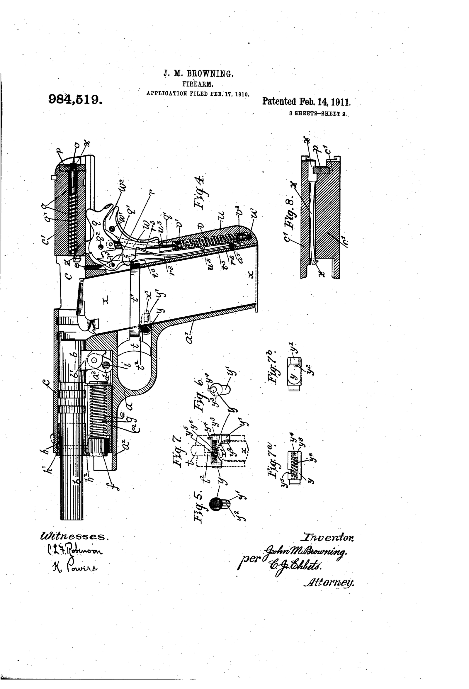 The evolution of pistols. - Browning, Pistols, Colt1911, Longpost