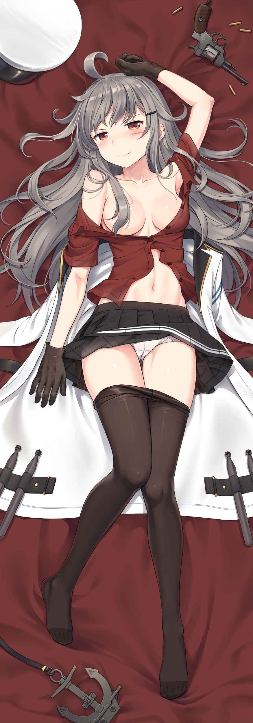 Gangut (artist: cnm) - NSFW, Kantai collection, Anime, Anime art, Gangut, Gangut, Nagant, Dakimakura, Longpost