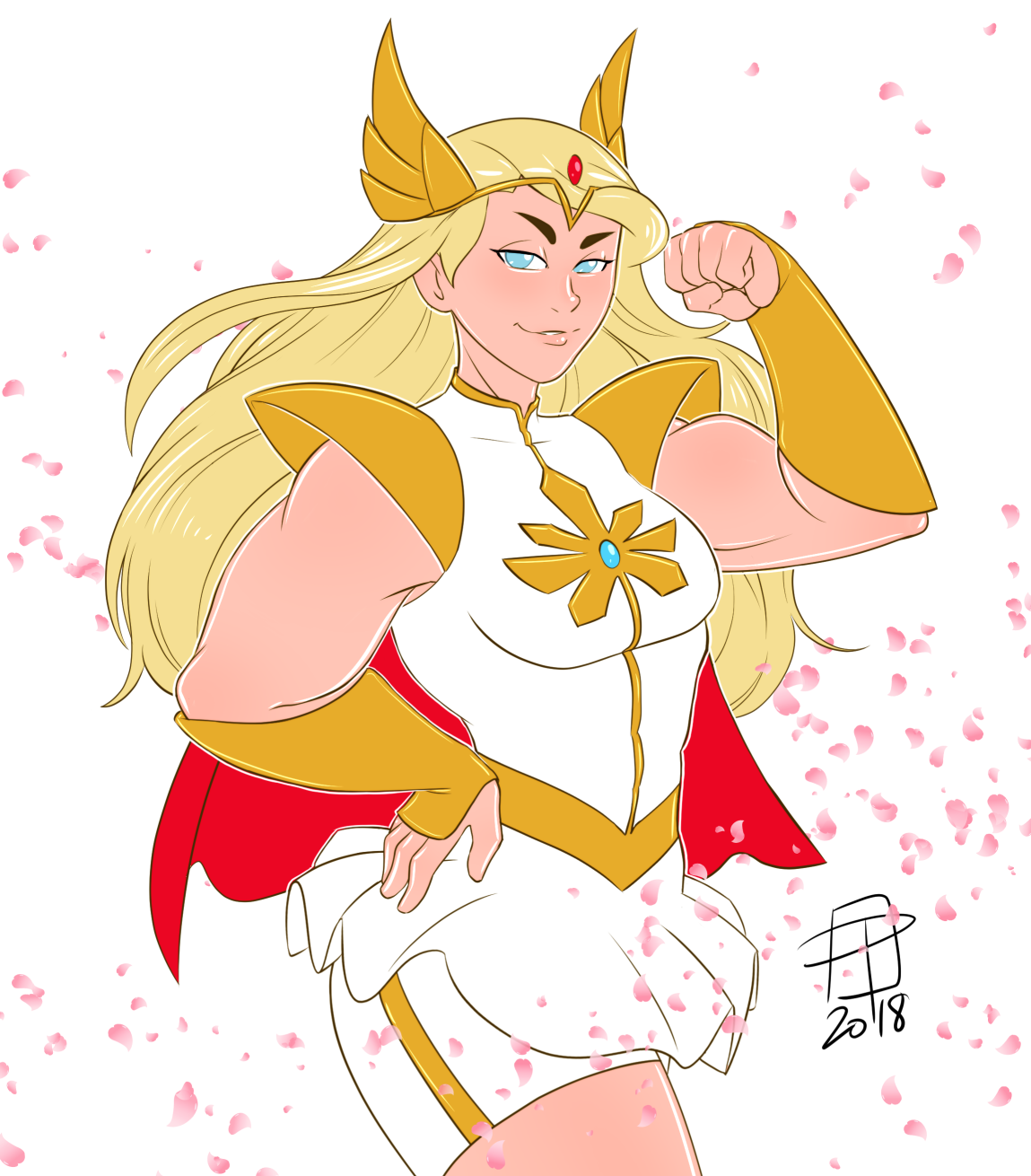 She-Ra - Callmepo, She-Ra, Арт, Крепкая девушка, Воительница