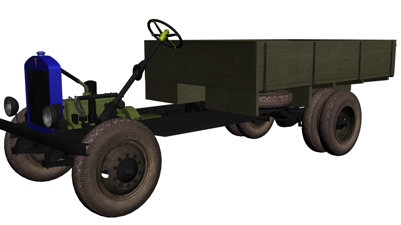 Rare heavy truck nicknamed Yashka - My, 3D modeling, Domestic auto industry, , Yaaz, Longpost