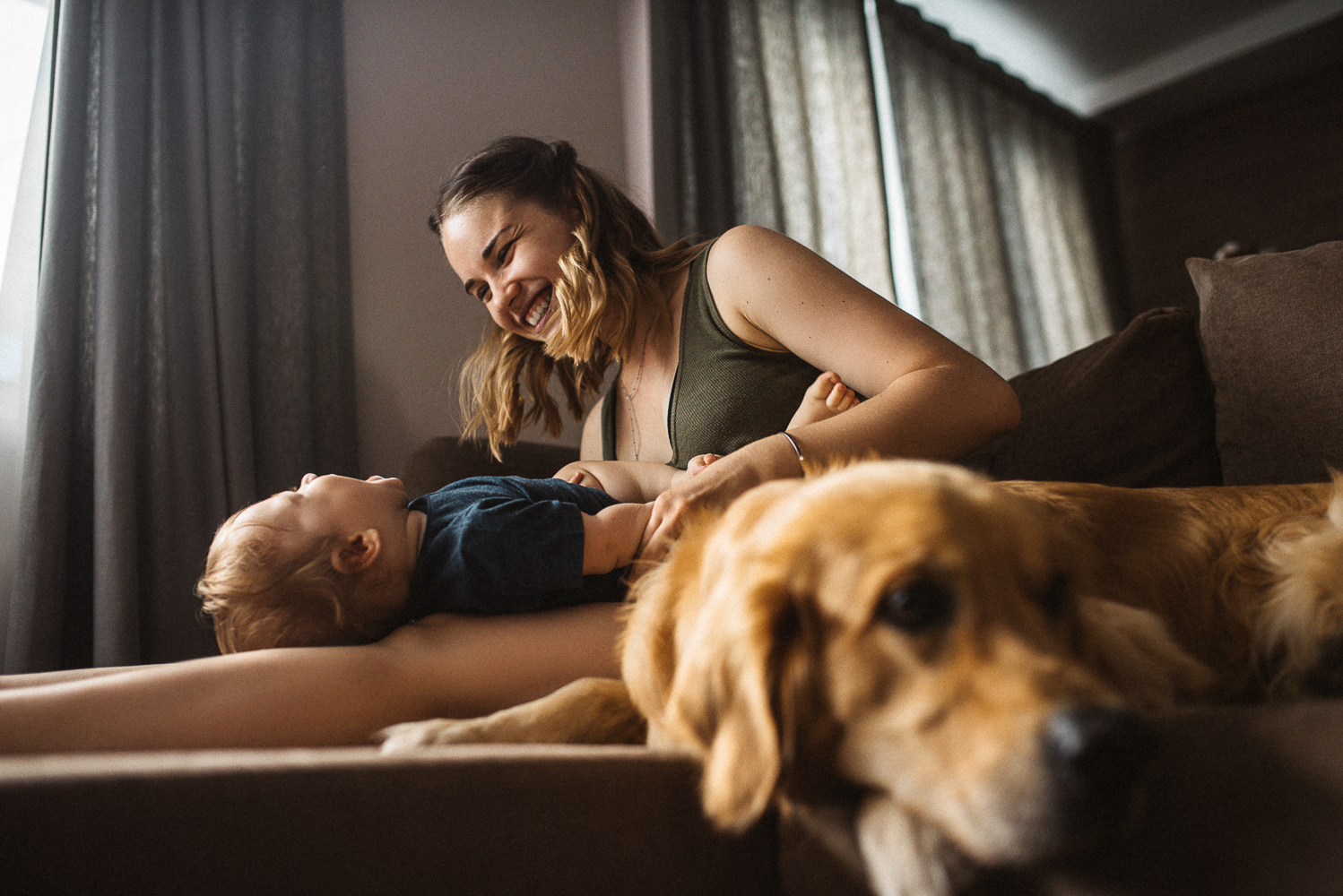 When the house is always warm and cozy. - My, My, The photo, Family photo, Golden retriever, Family, Photographer, PHOTOSESSION, Longpost