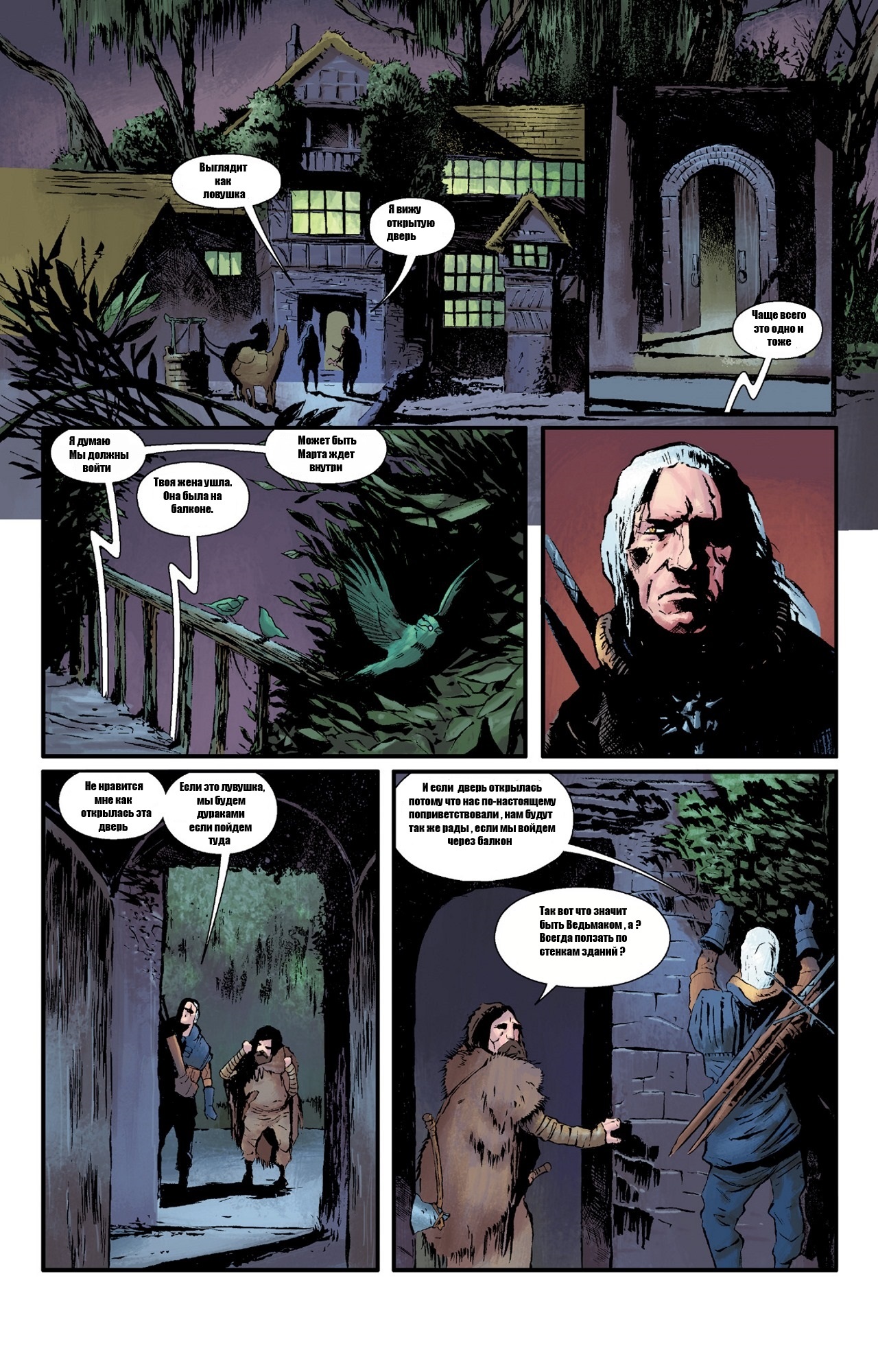 The Witcher: House of Glass part 2 in Russian. - , Comics, Witcher, Russian language, Longpost