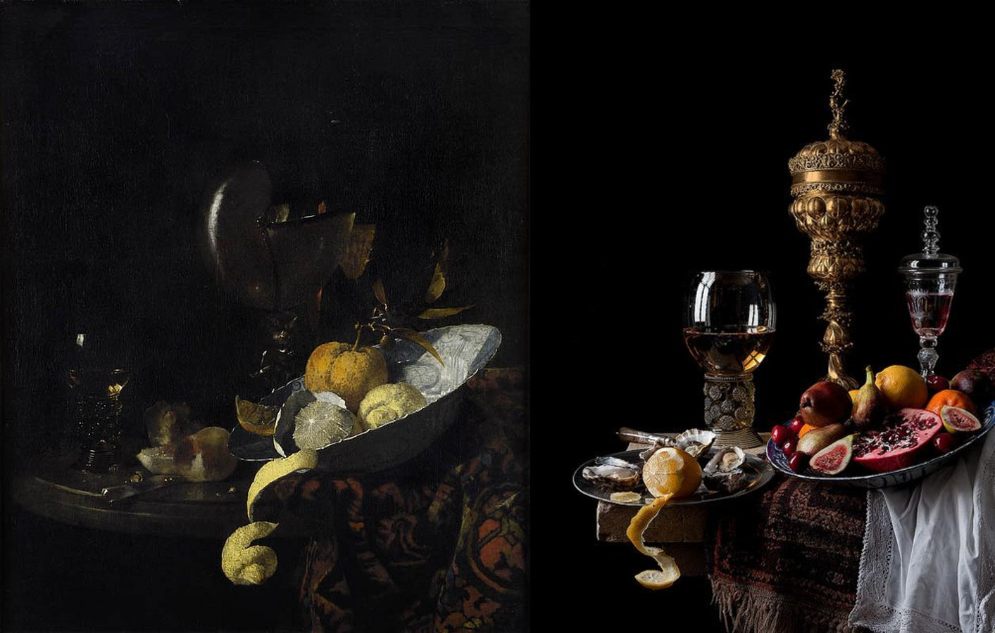 Still lifes by Willem Kalf (1619-1693) and photographs inspired by them - Still life, Painting, Photo art, Longpost, The photo