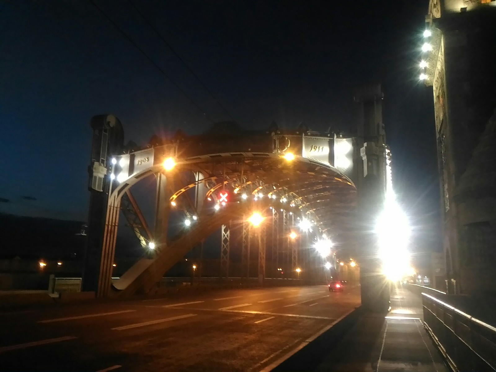 Saint Petersburg Peter the Great Bridge - My, Bridge, Saint Petersburg