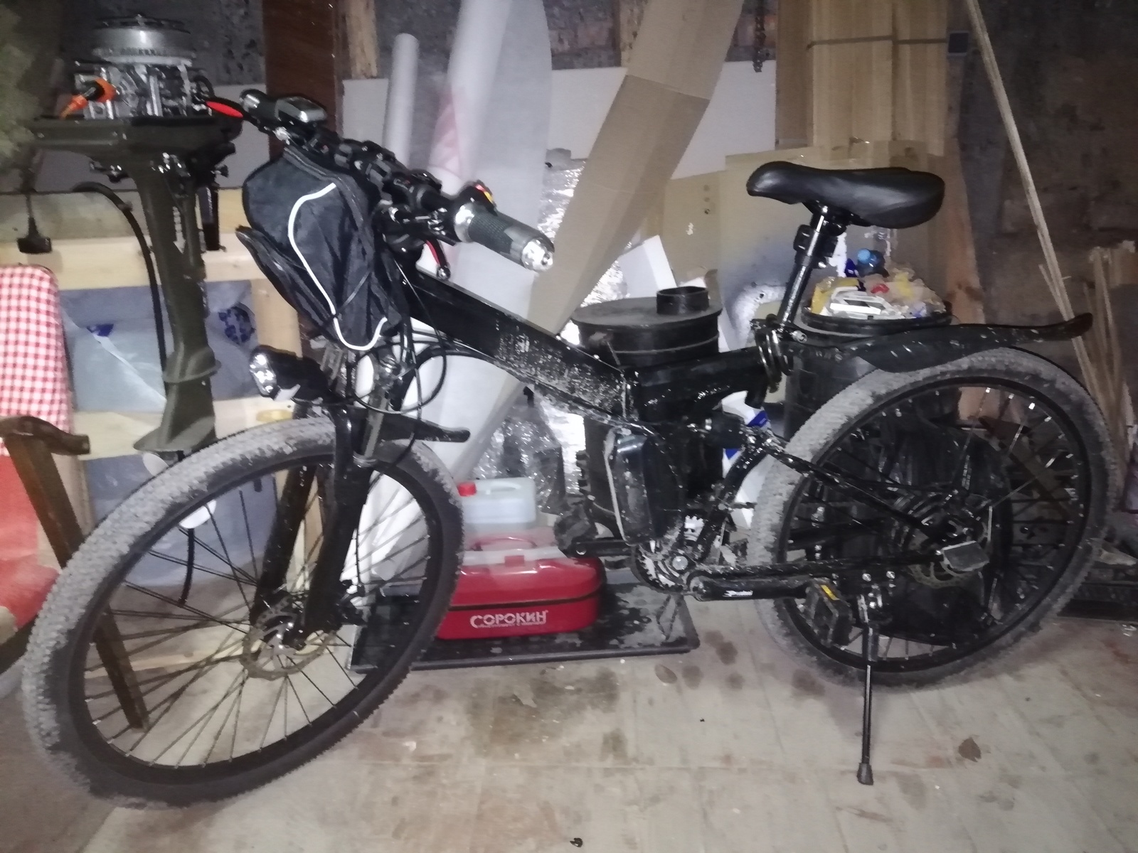 An electric bike, or a collective farm as we can! - My, Aeroslon, , , Electric bike, , Kazan, Longpost