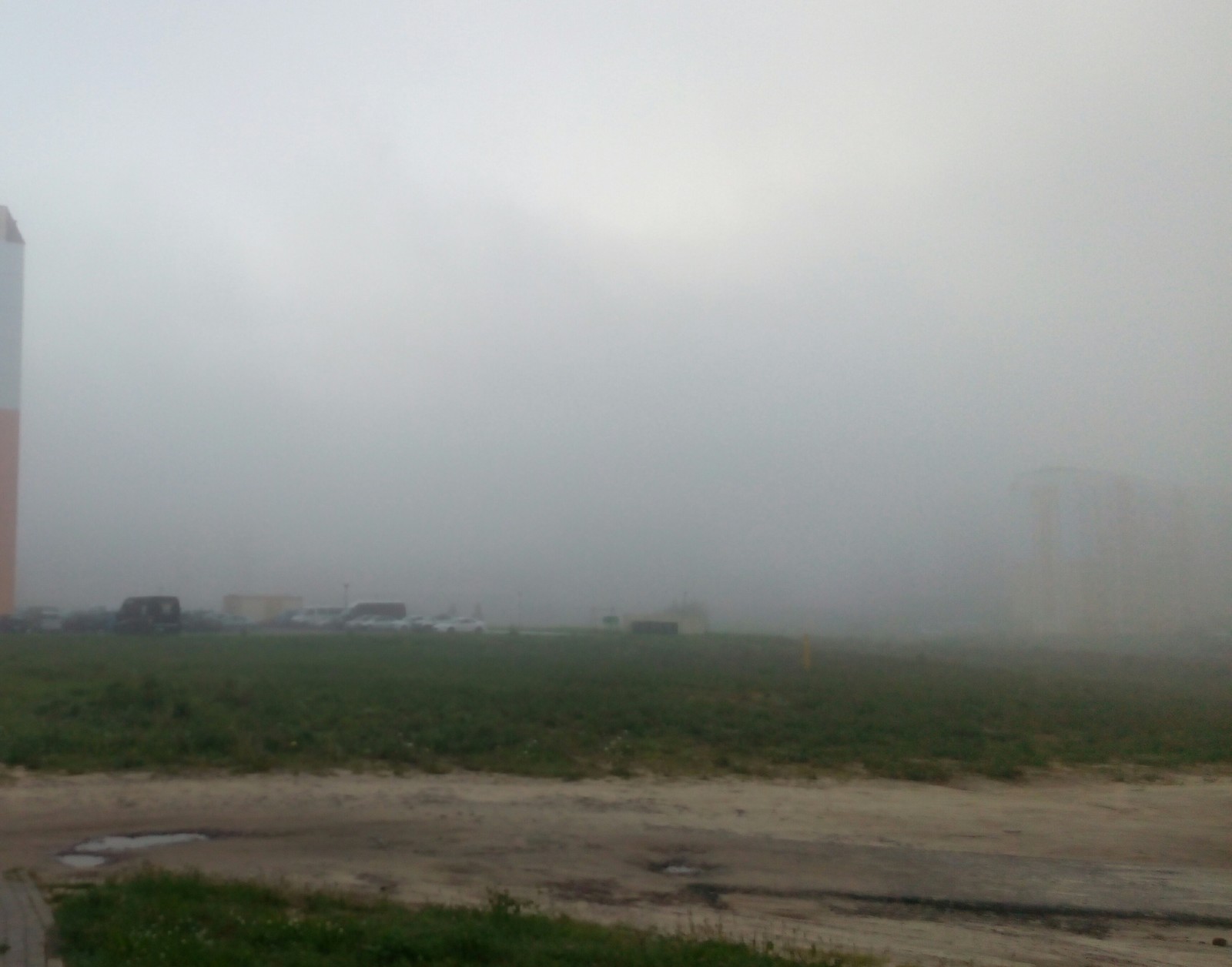 My dear city... - My, Mozyr, Morning, Fog, Silence, No people, Republic of Belarus, Longpost