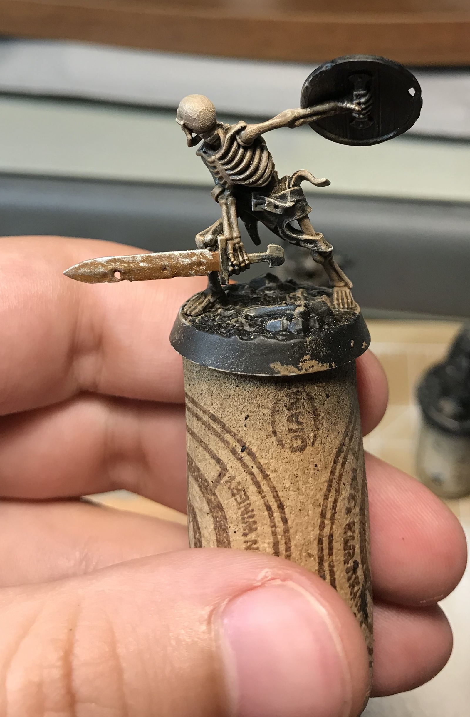 How to paint rusty metal/ How to paint rusty metal - My, Wh painting, Painting miniatures, Rust, , Shadespire, , Longpost, Paints