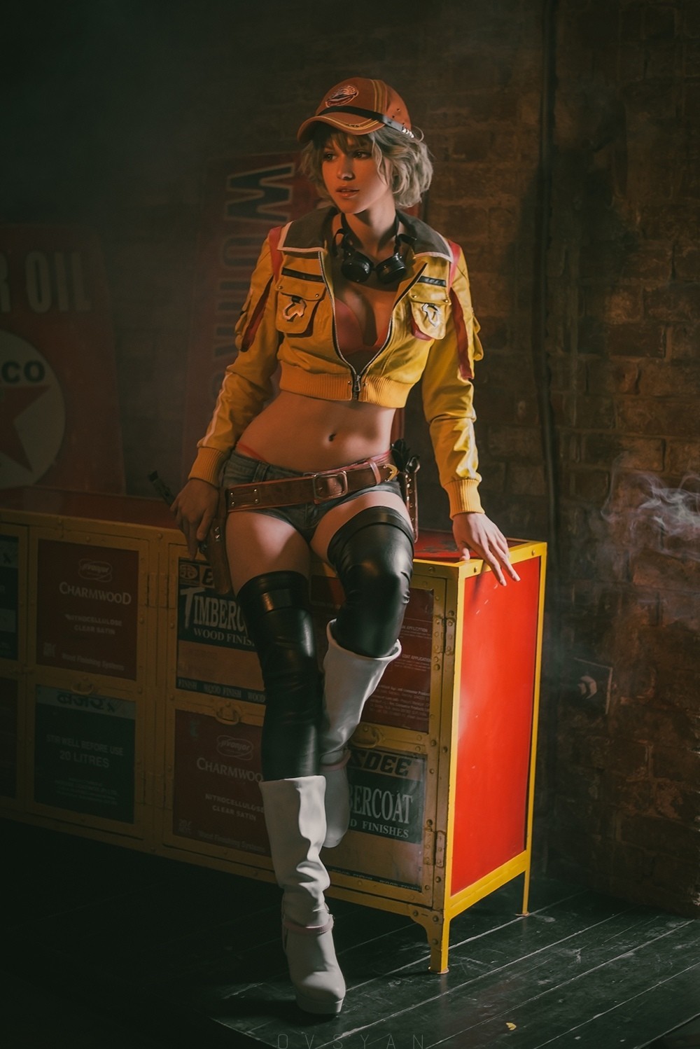 Sasha Holland Cosplay Cindy Aurum - The photo, Girls, Cosplay, Cindy Aurum, Final Fantasy, Longpost, Sasha Holland