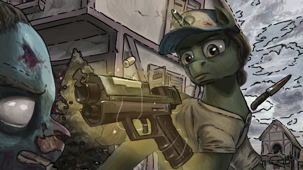 The Walking Dead: Pony Edition - My little pony, the walking Dead, Crossover, Original character, Ponification, Clementine, Semi-Grimdark