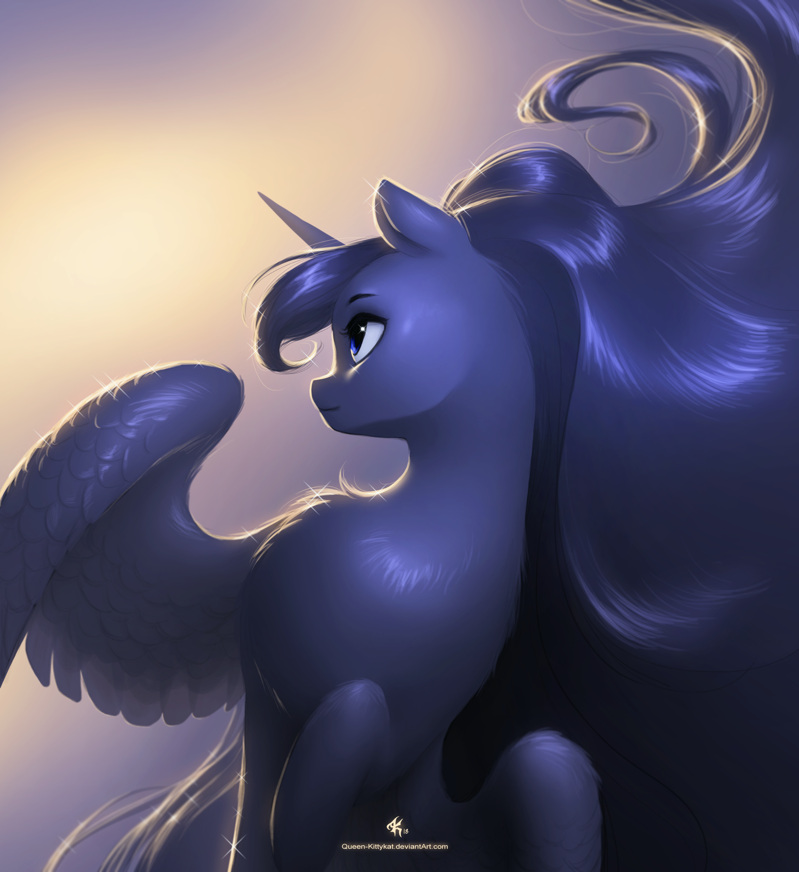 Миссия Луны - My Little Pony, PonyArt, Princess Luna, Katputze