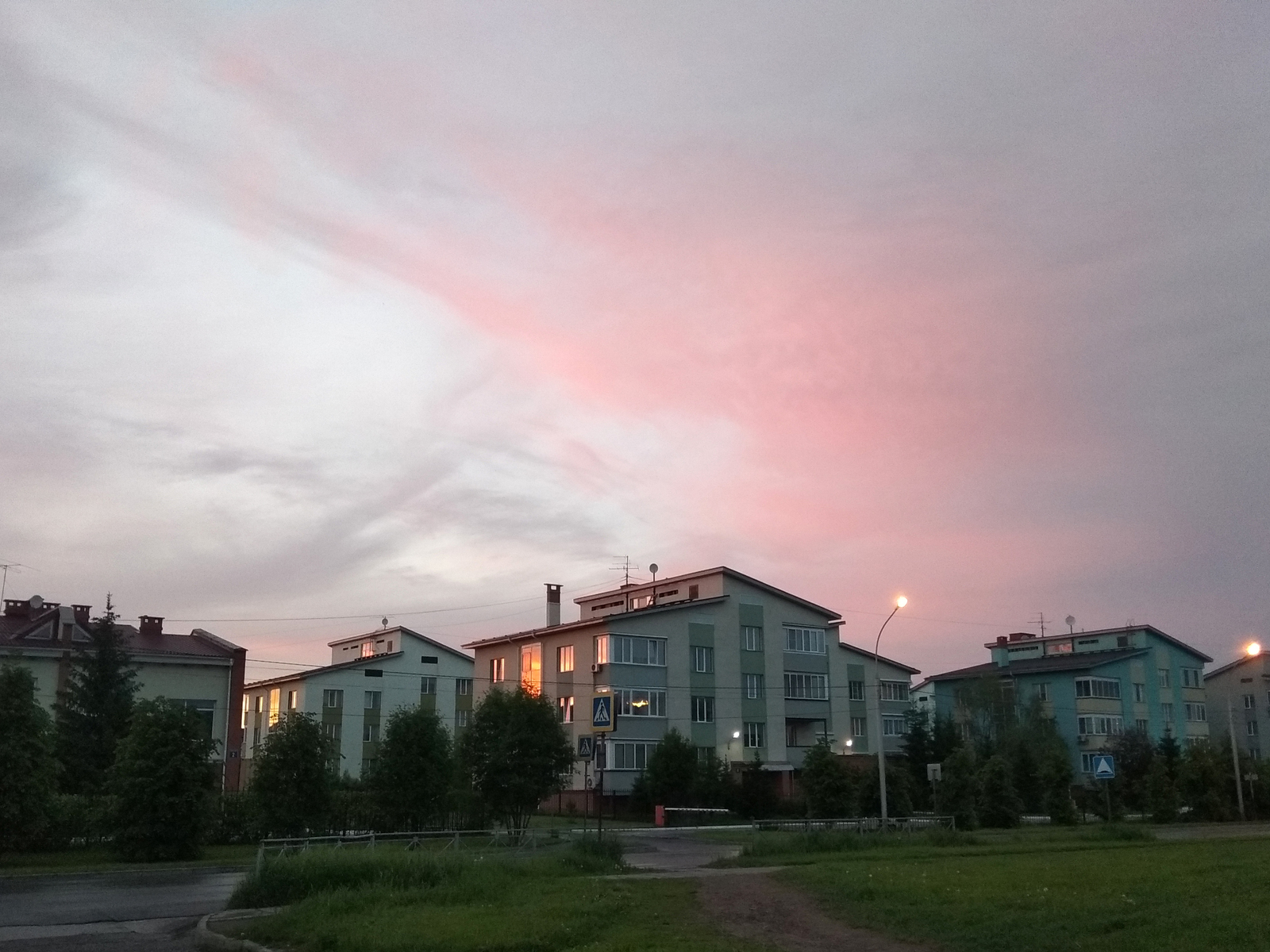 Sunset - My, The photo, Sunset, Krasnoobsk, Longpost
