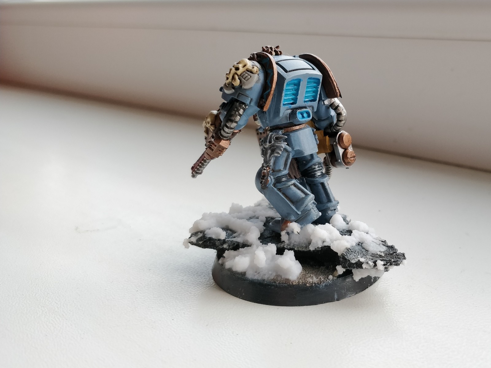 My painting space wolves - My, Warhammer 40k, Space wolves, Miniature, Painting, Modeling, Longpost