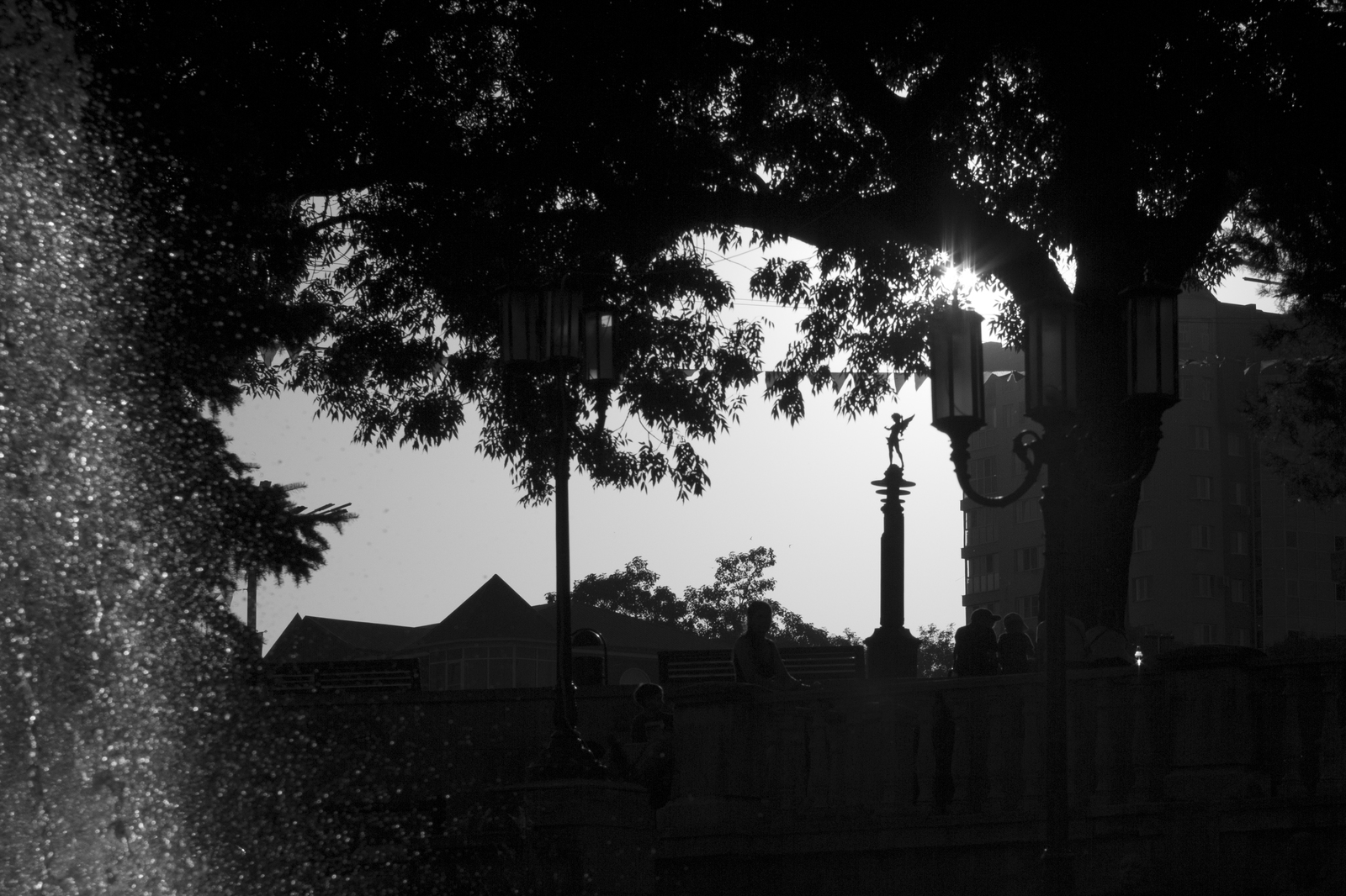 Walking around the city - My, The photo, Essentuki, Caucasian Mineral Waters, Black and white photo, Town, 