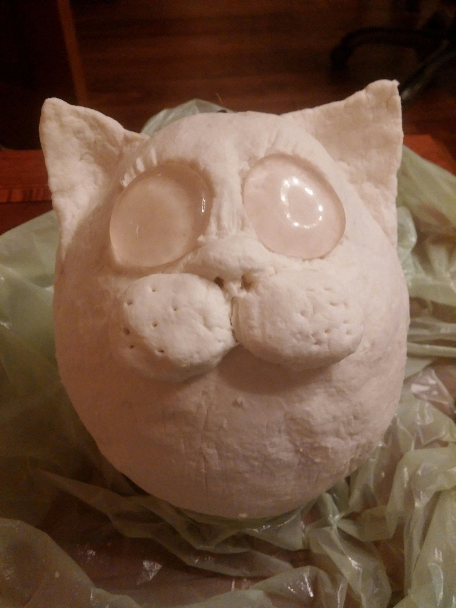 Piggy bank cat for son - My, Papier mache, Money box, Longpost