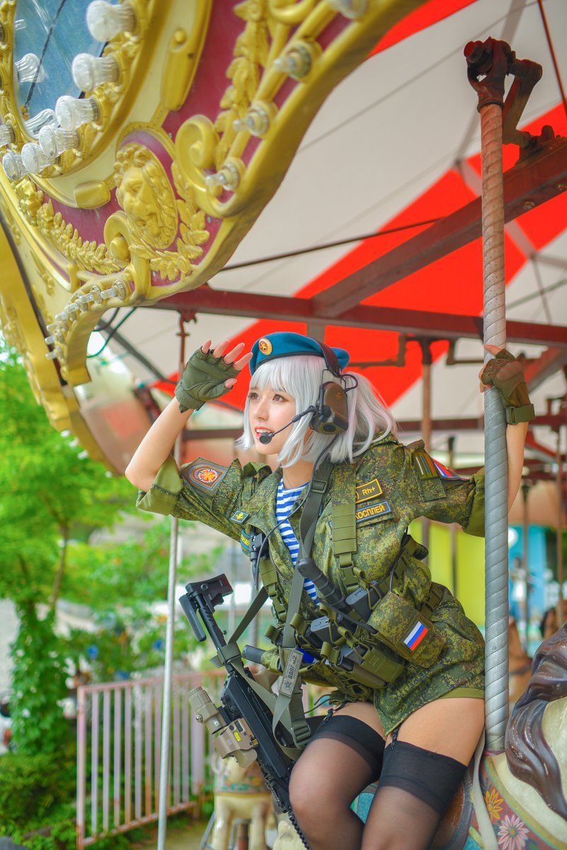 In honor of the Airborne Forces Day, another cosplay from Nari - Cosplay, Airborne forces, South Korea, A selection, Longpost