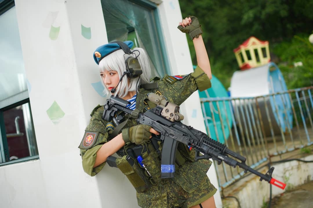 In honor of the Airborne Forces Day, another cosplay from Nari - Cosplay, Airborne forces, South Korea, A selection, Longpost