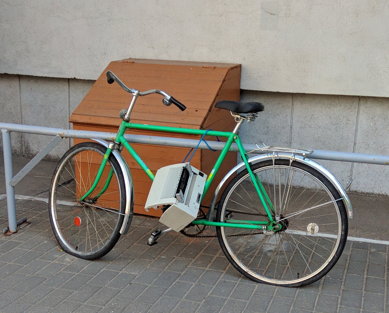 A little about security - My, A bike, Bicycle lock, a printer