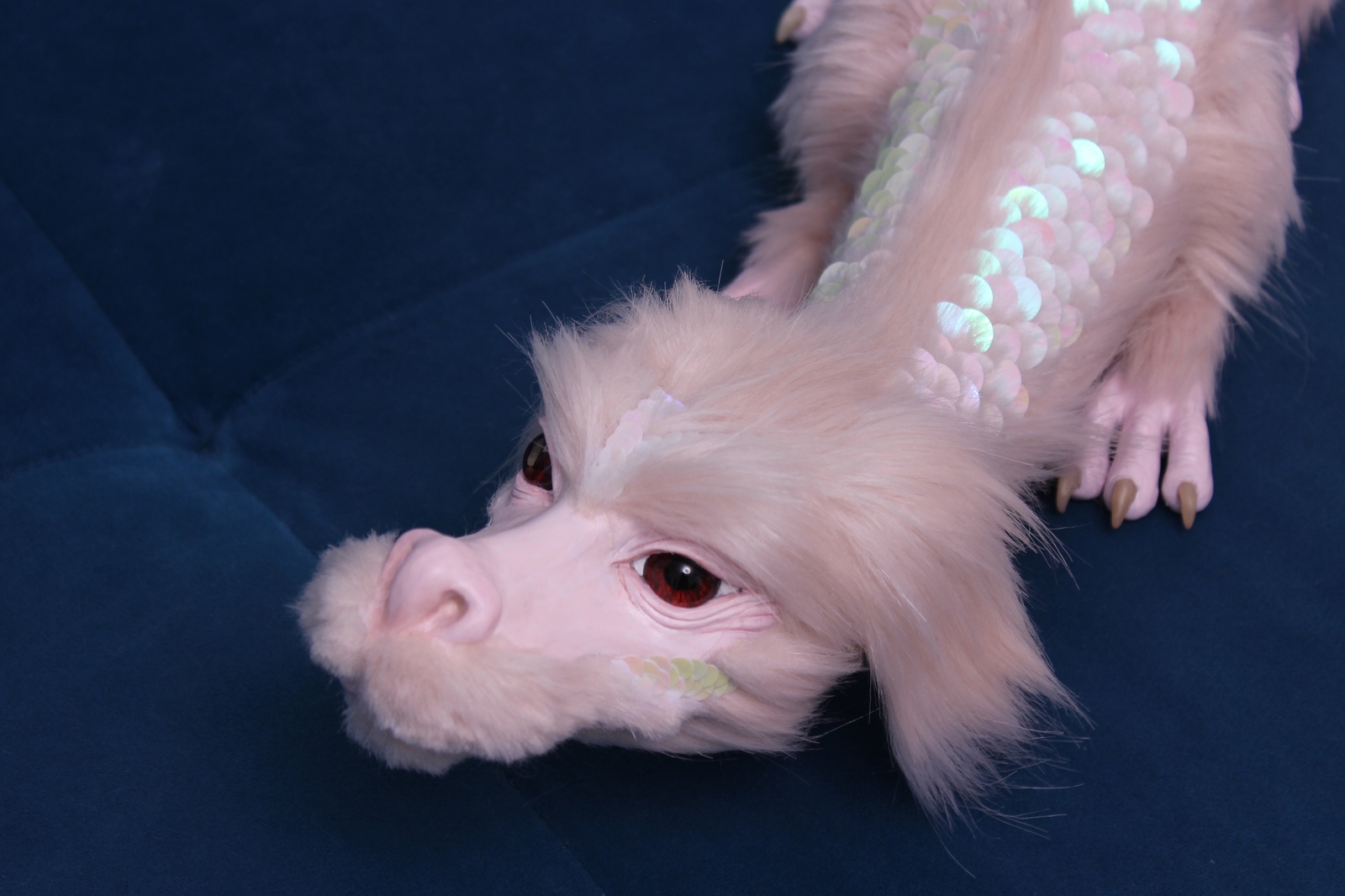 Pink Falkor - My, Falkor, Endless story, Polymer clay, Needlework without process, Friday tag is mine, Longpost