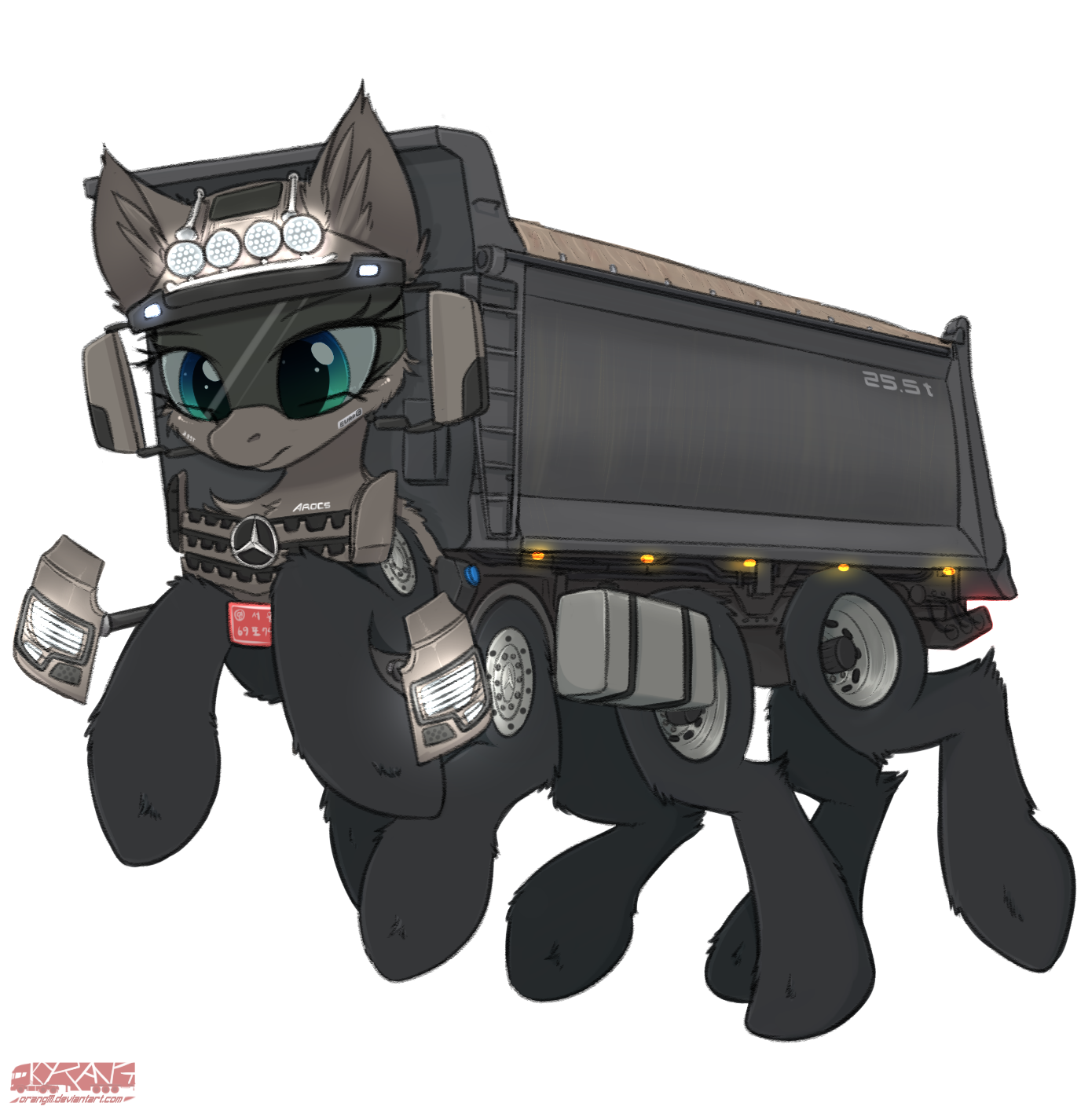 High Capacity Cargo Pony - My little pony, Ponification, Truck, Orang111